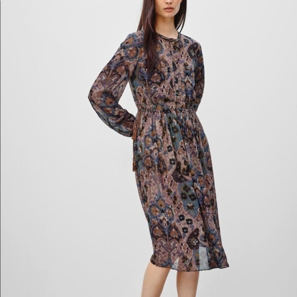BNWT Aritzia Wilfred Ducharme Silk Dress - xs